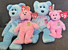 2001 Ty Beanie Baby EGGS II 2 the Easter Bear  Eggs Jingle Lot 4 Easter Bear
