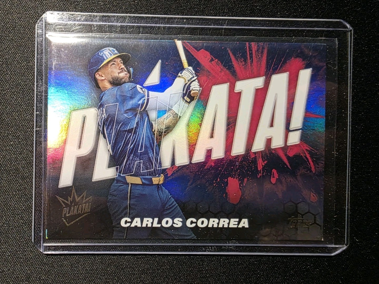 2025 Topps Plakata! Carlos Correa Minnesota Twins PLAK-13 Insert Holofoil 