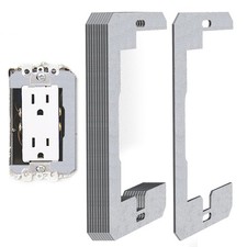 10 Pcs Wall Plate Spacer- Metal Flush Fit Device Leveling Plates- Receptacle ...