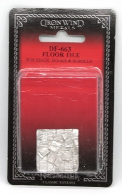Ral Partha DM-663 Floor Tile with Magic Books & Scrolls (Props) Treasure Terrain