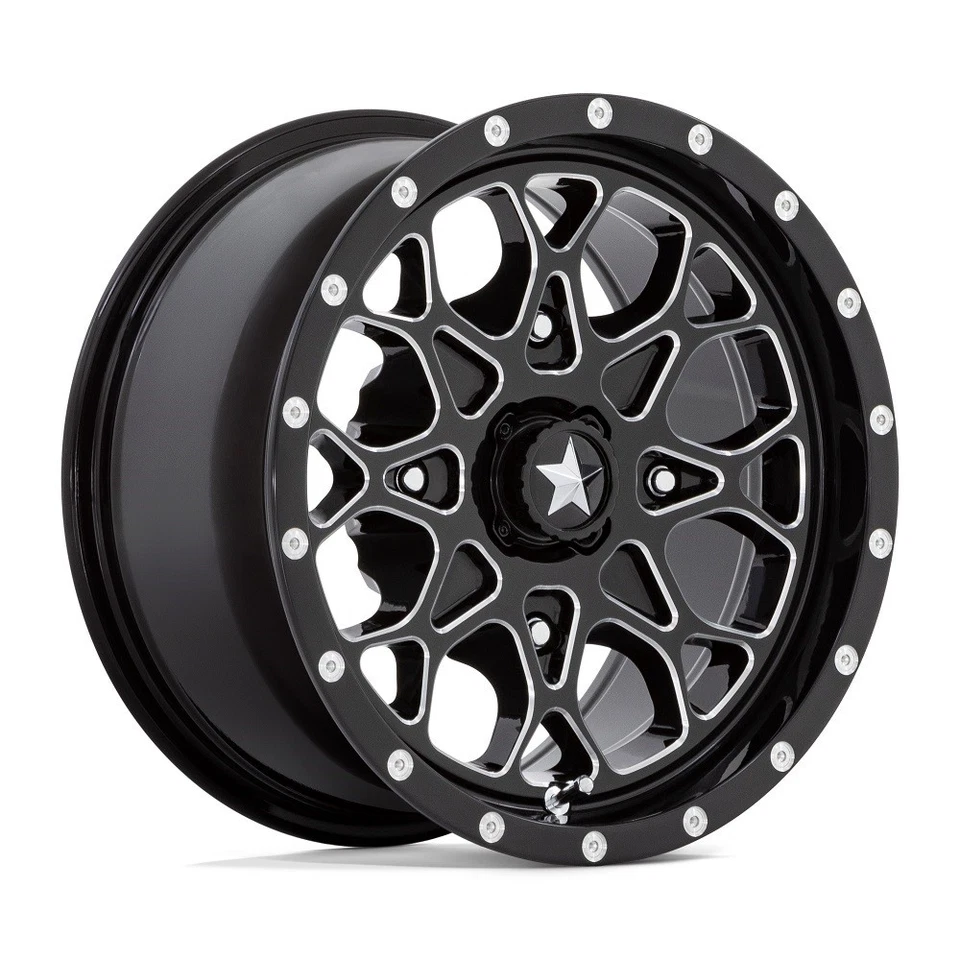 MSA Portal 14" Wheels Milled 28" Versa Cross V3 Tires Can-Am Renegade Outlander - Image 2 of 4