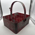 Rare Vintage Metal Coca Cola bottle caddy Stadium Soda