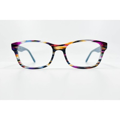 BCBGeneration Eyeglasses Womens Blue Multi Striped CV-0002 50-16-135 32264