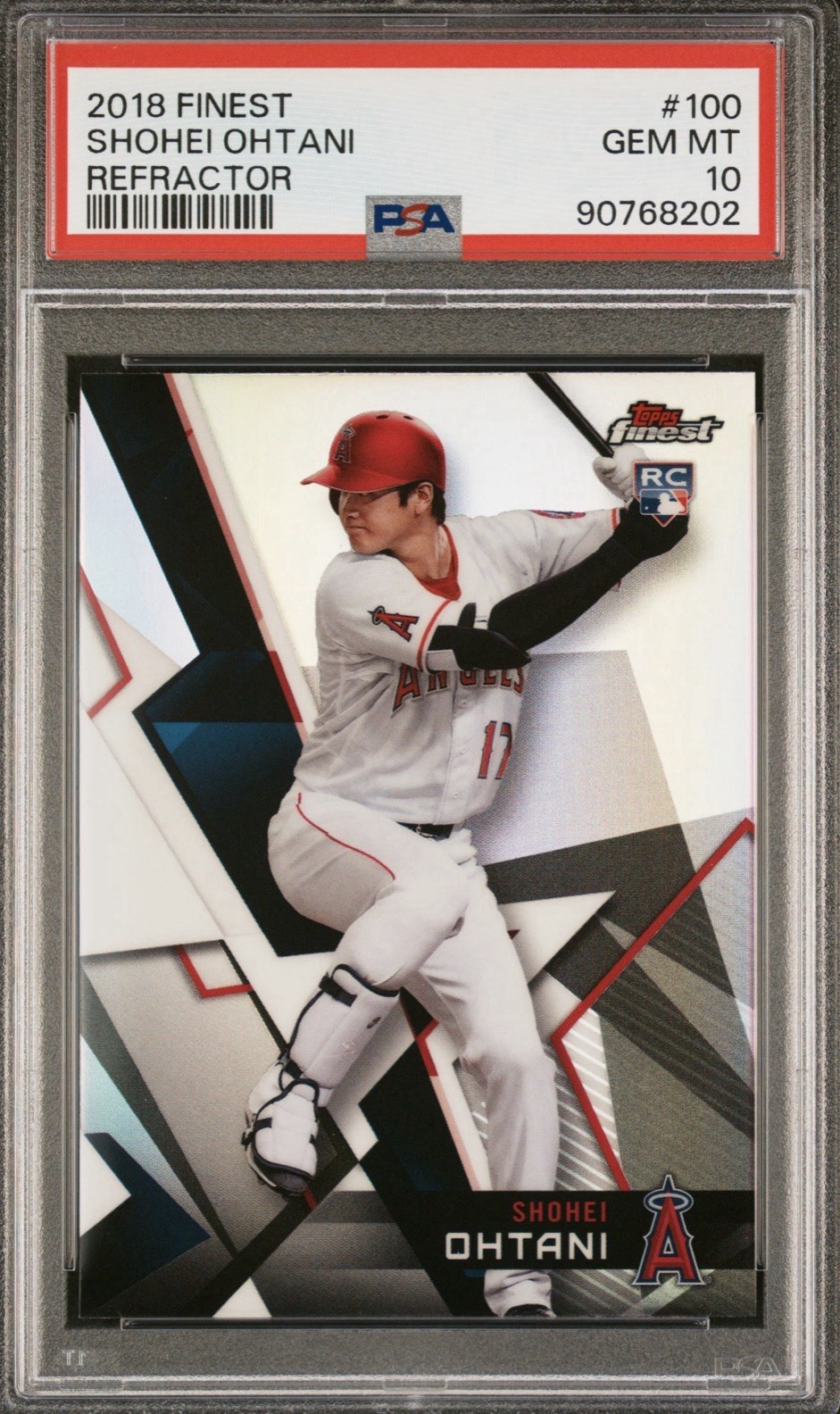 2018 Topps Finest - Shohei Ohtani #100 Refractor (RC)