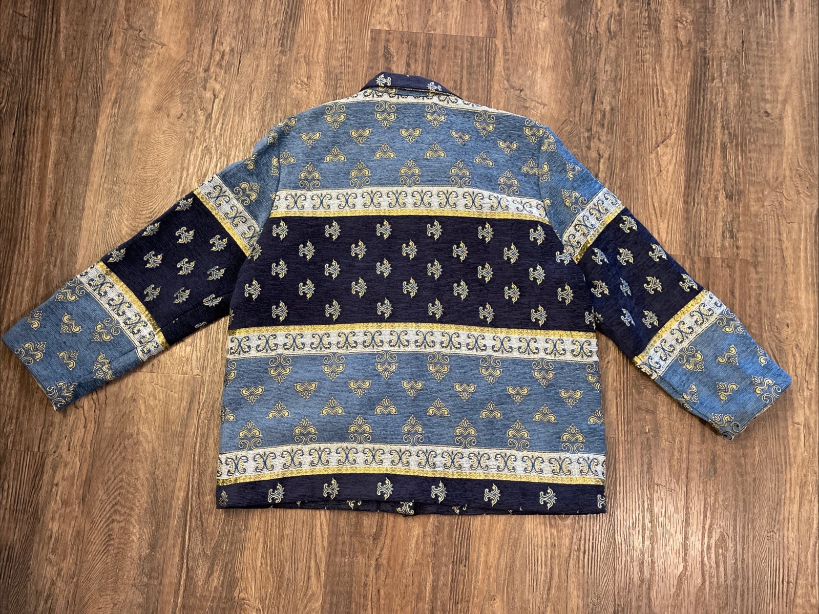 Sag Harbor Patchwork Tapestry Brocade Jacket Size… - image 8