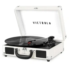 Victrola Journey Suitcase Record Player - White