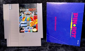 Pin Bot Pinball Manual And Case Nintendo Entertainment System NES Japan