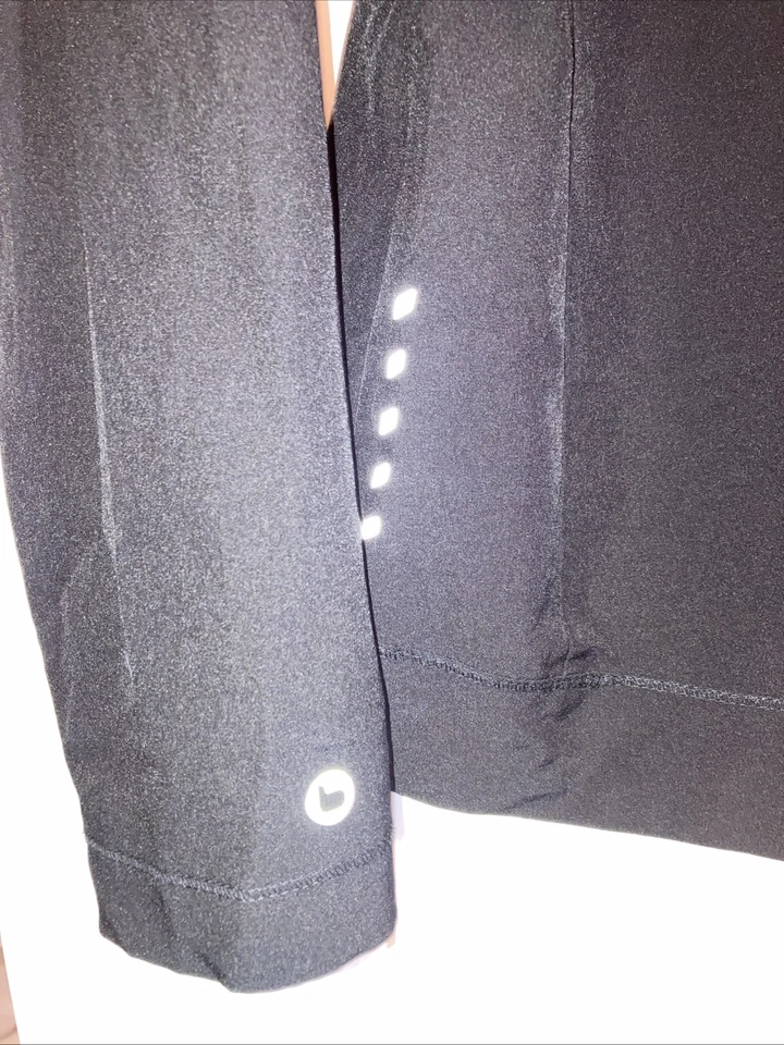 Barco One 50681 Crew Neck Full Zip 2-Pocket Scrub Work Jacket Black Sz XL - Image 4 of 4