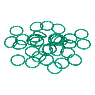 50pcs Fluorine Rubber O-Ring 25x20x2.5 mm Metric Plumbing Sealing Gasket Green