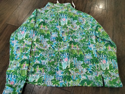 Lilly Pulitzer Jax Langarm Popover Sprout Grün Lilly On Holiday S Pullover - Bild 7 von 7