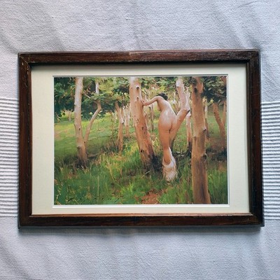 Abb. Gemälde Jeremy Lipking (Magazinseite) Holzrahmen Passepartout Glas 27x37cm