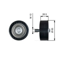 Umlenk FÜHrungsrolle Keilrippenriemen Gates T36464 FÜR Dodge Jeep