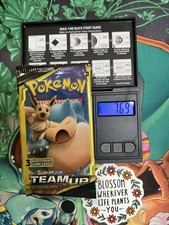 Pokemon TCG Sun & Moon Team Up Mini Booster Pack Snorlax & Eevee Sealed 7.69G