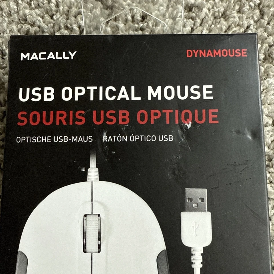 🔥 Macally 3 Button Optical USB Wired Mouse for Mac and PC (Turbo) - Image 2 of 4