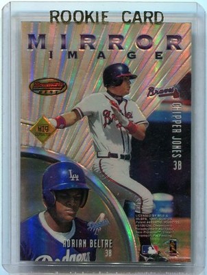 Adrian Beltre Rookie Card 1997 Bowman's Best Mirror Refractor Chipper Jones HOF