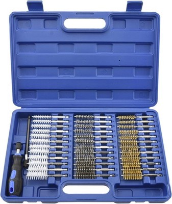 NEIKO 00325A Wire Brush Attachment for Drill Set | 38 Piece | 1/4'' Hex Shank |