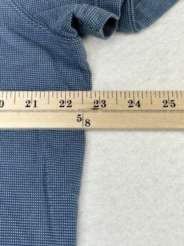 Banana Republic Men's Dress Polo Shirt XL Blue Short Sleeve Size XL - Picture 6 of 9