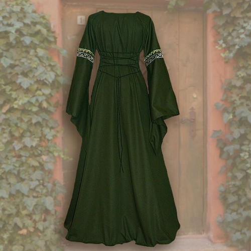 Women's Vintage Victorian Renaissance Gothic Dress Medieval Dress Costume Hooded - Picture 14 of 44
