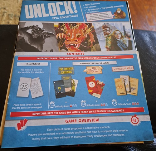 UNLOCK! Epic Adventures Card Game - Sealed Cards - Minor Box Issues - Picture 3 of 18