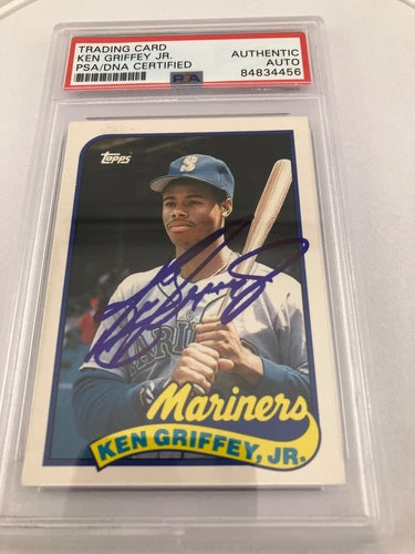 1989 Topps Ken Griffey Jr RC PSA DNA Auto On Card SIGNED AUTHENTIC