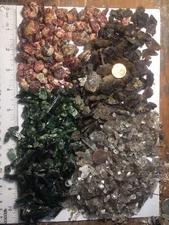 Wholesale Bulk 1000g Red Zircon Petroleum Quartz Chrome Diopside Axinite Crystal