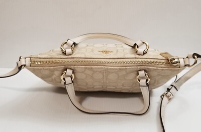 COACH F57830 Mini KELSEY Satchel Crossbody Outline Canvas Jacquard