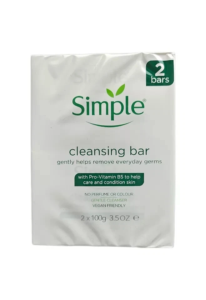 6 Simple Cleansing Soap Bar With Pro-Vitamin B5 Twin Pack 100g  (12 Soaps ) - Image 4 of 4