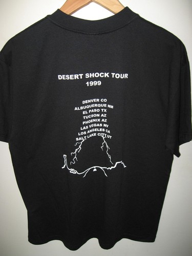 Silencer Goth Black Metal Band 1999 Desert Shock USA Concert Tour Rare T Shirt L - Picture 4 of 5