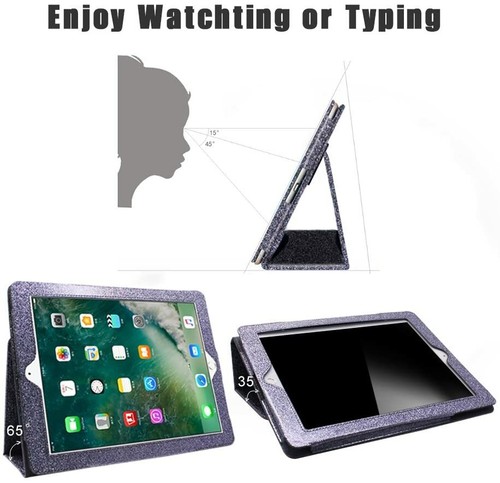 Custodia Apple iPad Air 4 10,9" 2020 iPad Pro 10.2 7/8° supporto pelle glitter - Foto 25 di 26