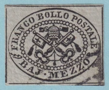 ITALIAN STATES - ROMAN STATES 1c  USED - NO FAULTS VERY FINE! - TJT