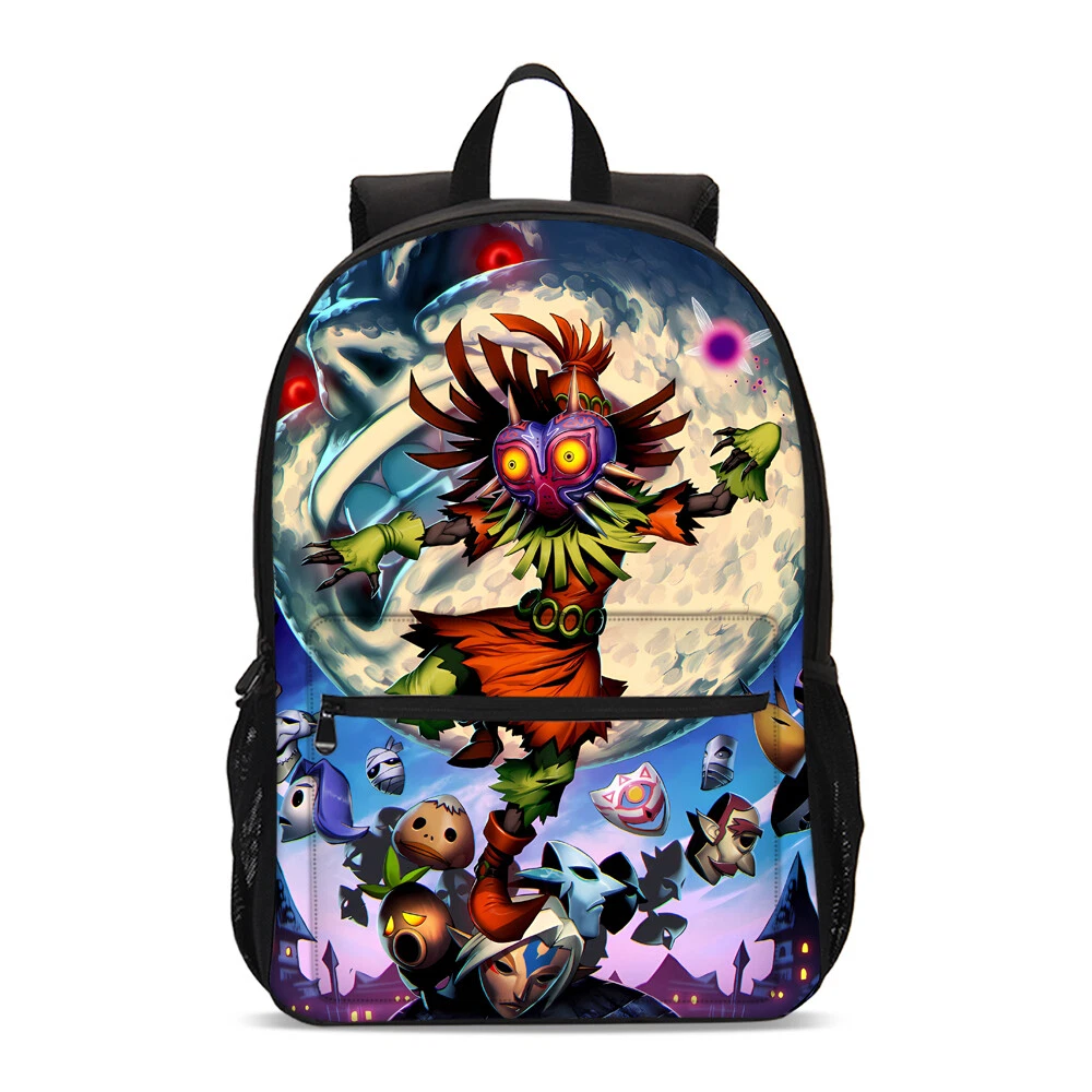 Legend of Zelda Majoras Mask Students Backpack, School Bag, Back To School Gift
