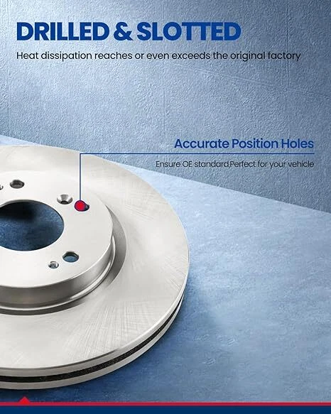 31464 D815A Front Disc Rotors & Brake Pads For Nissan Altima 2007 2008 2009 2010 Foto 4 de 4