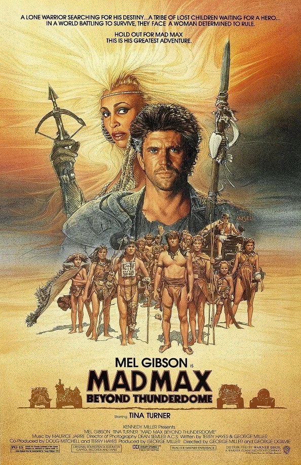 Mad Max movie poster print - Beyond Thunderdome, Mel Gibson, Tina Turner poster