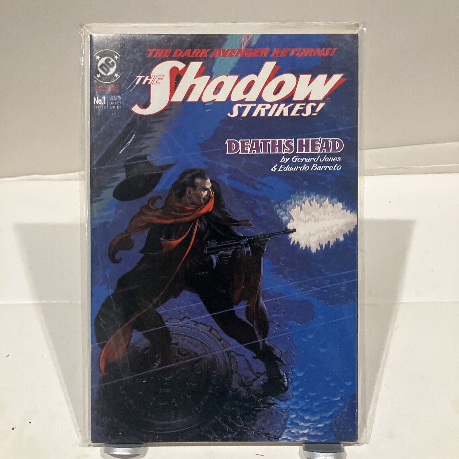The Shadow Strikes #1 DC Comics (1989) NM- Death's Head 1st Print Comic Book