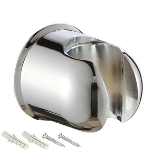Holder For Hand Held Shower Head Wall Hang Zinc Alloy Bracket Round Hose - Picture 3 of 8