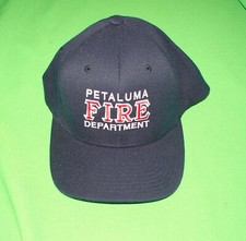 Petaluma Fire Department Hat Cap New Old Stock Size L-XL 7 3/8 -8
