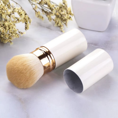 Pro Kabuki Makeup Brush-Flat Foundation, Blush, Powder & Contour - Cosmetic Tool