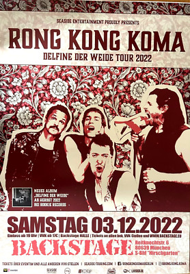 RONG KONG KOMA 2022 MÜNCHEN - orig. Concert Poster - Konzert Plakat  A1 xx