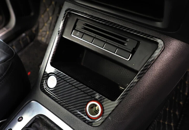 Middle Console Storage Box Trim Carbon Fiber Fit For Volkswagen Tiguan 2010-2016 - image 2 of 4