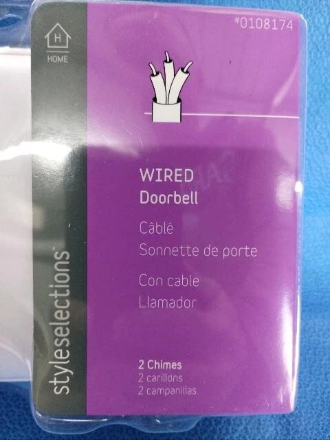Style Selections White Doorbell Model #SS-2735-03 | eBay