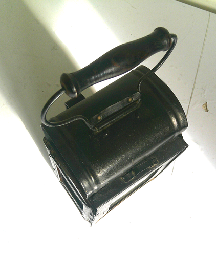Lámpara de mano ferroviaria linterna tren vela aprox. 25 cm linterna de mano vintage - Imagen 4 de 8