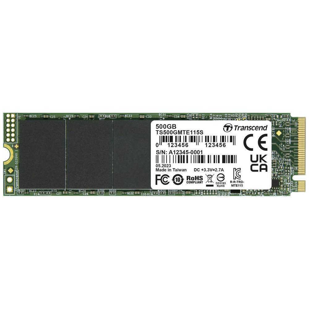 Накопитель Transcend 115S 500 ГБ Interne M.2 PCIe NVMe SSD 2280 PCIe NVMe 3.0 x4 в розницу