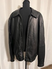 VINTAGE CIRO CITTERIO MENS GENUINE LEATHER JACKET BLACK XL