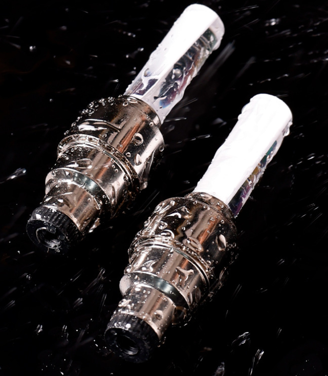 2pcs Colorful LED Flash Light Valve Stem Cap Bicycle Wheel Tire Valve Dust Caps