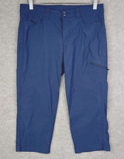 Eddie Bauer 6 Women's Navy Blue Capri Pants Rainier Guide Pro Nylon Spandex