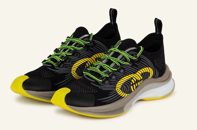 GUCCI Run sneaker 'Black Yellow Beige' 680939-USM10-8480  OVP 750, 