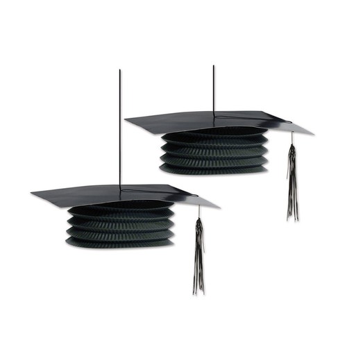Black graduation Cap Hanging paper 