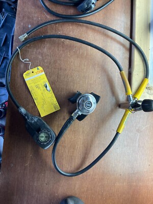 Vintage Aqua-Lung Aquarius 1st + 2nd Stage with SUUNTO console (SM-14, SM-26)