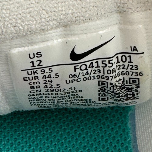 *Pre-Owned* Nike Zoom Challenge Pickelball FQ4155-101 Size 12W/10.5M Shoes #307B - Picture 11 of 11