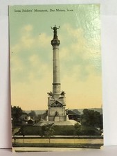 PostCard Iowa Soldiers Monument USA Made w/ Stamp Posted 8-28-1911´s Vintage